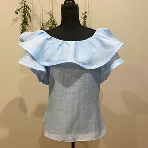SALE Short sleeve blouse large